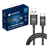 Cabo Usb De Dados Motorola Original Usb c 2 Metros