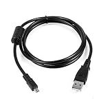 Cabo USB De Substituição DTech UC-E16 Nikon CoolPIX A- AW110- L25- L26- L28- L620- L810- L820- S01- S30- S31- S3500 Câmeras Digitais