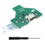 Cabo Usb Jds 011 12 Vias Verde Para Ps4 Conector Único