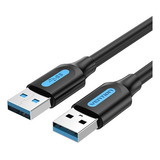 Cabo Usb Macho Para Macho Vention Usb 3 0 De 1 M Cor Preta
