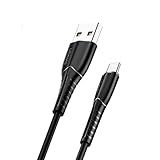 Cabo Usb MPOWER Usb A Para Tipo C Máx 2A 1 Metro Preto Carregamento Rápido Eficiente Transferência Dados Veloz Design Moderno Flexível Durável Prático Uso Diário