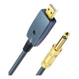 Cabo Usb P10 Interface Guitar Link Guitarra No Computador T