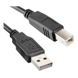 Cabo Usb Para Impressora 1 5 Mts Filtro Contra Interferência Cor Preto