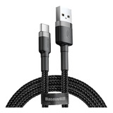 Cabo Usb Tipo C Baseus Reforçado 2 M Carregamento Rápido 2a