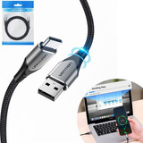 Cabo Vention Usb 2 0 A Tipo C 1m Carregamento Rápido Dados 3a Preto