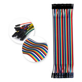 Cabo Wire Jumper 20cm 40 Fios Macho macho Protoboard Arduino