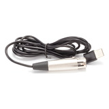 Cabo Xlr usb Para Microfone Bm800 Usb Waver Sem Interface