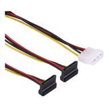 Cabo Y Adaptador 2 Sata Femêa Para 1 Ide Molex Macho 040