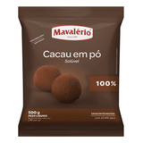 Cacau Em Pó Gourmet Alcalino 100 Cacau 500g Mavalério