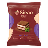 Cacau Em Pó Sicao 100 Cacau Chocolate Sem Glúten Pacote 0 5 G