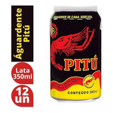 Cachaça Aguardente Pitu Lata 350ml 12 Unidades