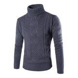 Cacharrel Casaco Blusa Tricot Lã Masculina Canelada Ref 818