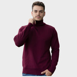 Cacharrel Masculina Blusa De Lã Com Gola Alta Frete Grátis