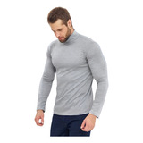 Cacharrel Masculino Camisa Gola Alta Manga Longa Basica