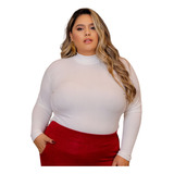 Cacharrel Plus Size Segunda Pele Gola Alta De Frio Inverno
