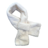 Cachecol Lenço Gola Infantil Criança Menino Menina Inverno Cor Branco Desenho Do Tecido Lisa