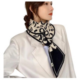Cachecol Lenço Xale Preto Branco Dupla Face Para Inverno f 