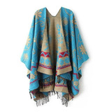 Cachecol Mulheres De Malha De Caxemira Poncho Capes Shawl Ca