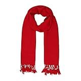 Cachecol Pashmina Echarpe Lenço Manta Xale Lisa Moda Inverno Grosso Vermelho Cereja