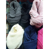 Cachecol Tricot Manta Maxi Gola Lã Feminina Frio Inverno