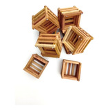 Cachepot De Madeira De Lei 12x12x9 kit Com 10 Unidade