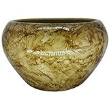 Cachepot Vasinhos Para Arranjo Vaso Centro De Mesa Cerâmica Orquídea Suculentas Tam G Bege 