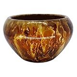Cachepot Vasinhos Para Arranjo Vaso Centro De Mesa Cerâmica Orquídea Suculentas Tam G Marrom 