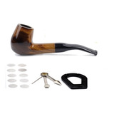 Cachimbo Madeira Curvo Liso Pazinha Hack Telinha Limpador