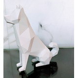 Cachorro Akita Miniatura Low Poly 3d