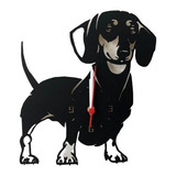 Cachorro Bassê Dachshund Relógio Linguiça Mdf