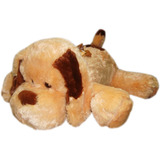 Cachorro De Pelucia Gigante Deitado Com Laco 51 Cm