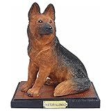Cachorro Estátua Enfeite Resina Estatueta Cão Pastor Alemão
