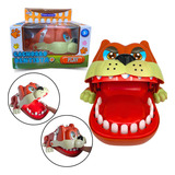Cachorro Morde Dedo Brinquedo De Mesa Pegadinha Divertido Cor Marrom