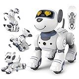 Cachorro Robô Inteligente Smart Robot Dog Cão Robô Dançarino Com Comando De Voz Programável Sensível Ao Toque E Musical Azul 
