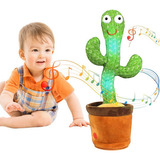 Cacto Dançante E Falante Toca Música Repete A Fala Brinquedo Cor Verde escuro