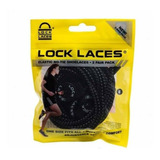 Cadarço Elastico Pack Com 2 Unidades Lock Laces Preto