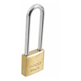 Cadeado 35 75mm Pado Haste Longa Kit 3 Peças Segredos Iguais