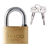 Cadeado 50mm Latão C 2 Chaves Tetra Pado