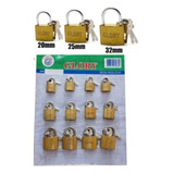 Cadeado Cartela C 12 Unidades Cadeado 20 25 32mm Importado