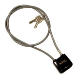Cadeado Com Cabo De Aço 30 800 Urban Papaiz Cor Preto