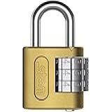 Cadeado Com Segredo Stam 25Mm Dourado Em Aço Profissional