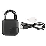 Cadeado De Impressão Digital Cadeado Portátil Com Sensor De Impressão Digital Bloqueio Biométrico Inteligente Sem Chave IP65 à Prova D água Para Evitar Roubo Cadeado USB Recarregável Adequado Par