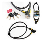Cadeado Espiral Onguard Akita 8039 Cabo Aço Chave Bike Moto