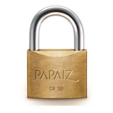 Cadeado Maciço Latão Haste Curta Papaiz Cr 50mm Cor Dourado