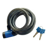 Cadeado Max400 Trava Antifurto Espiral Moto Bicicleta 1 5m