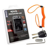 Cadeado Moto Trava De Disco Kovix Kt6 6mm Com Alarme