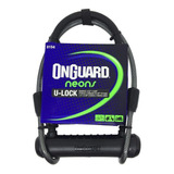 Cadeado P Bike Moto Onguard Neons 8154 U lock Preto cabo