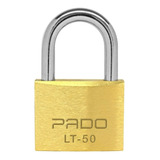Cadeado Pado Latão Lt 50 Mm 2 Chaves Maciço Não Enferruja