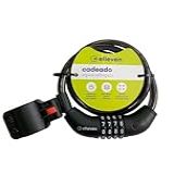 Cadeado Para Bicicleta E Moto Com Senha Segredo Cabo De Aço 12mm X 1m Suporte Emborrachado Para Quadro Elleven