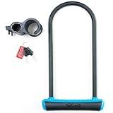 Cadeado Rígido U Lock Com Chave Para Bicicleta Ou Moto Onguard Neons 8152 Azul